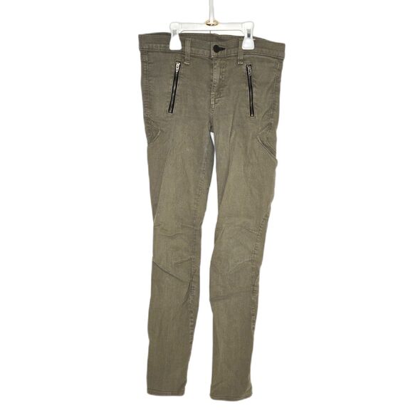rag & bone Denim - Rag & Bone/JEAN Skinny Cargo Moto Jeans | Women's Size 25 | Army Green